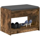  Klupa za hodnik s jastukom Dimljeni Hrast 63 x 38 x 45 cm | shoptok.hr