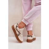 Boto Women Sneakers On Platform Panther Beige Totter | Shoptok.si