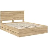  Okvir za krevet s ladicama Sonoma hrast 150 x 200 cm | shoptok.hr