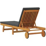  Ležaljka Smeđa 199 x 63 x 85 cm Čvrsto drvo akacije | shoptok.hr