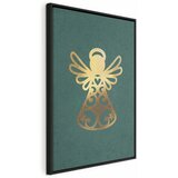  Slika - Angelic Christmas (1 Part) Vertical 40x60 U crnom drvenom okviru | shoptok.hr