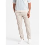Ombre Men's SLIM FIT chino pants - cream Cijene