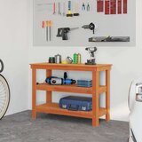  Radni stol Voštano smeđa 110.5 x 50 x 80 cm Masivna borovina | shoptok.hr