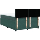 vidaXL Krevet s oprugama i madracem tamnozeleni 140x190 cm baršunasti | shoptok.hr