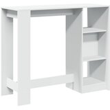  Barski stol s policom bijeli 124x46x103,5 cm konstruirano drvo | Eponuda.ba