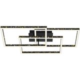 Lesnina XXXL Brilo - LED prigušiva stropno svetlo FRAME LED/57W/230V 3000K crno | Eponuda.com