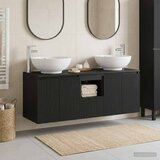  Set ormarića za kupaonicu 3 kom. Crna 49,5 x 44,5 x 65 cm | shoptok.hr