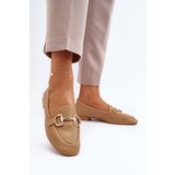 Boto Women's Flat Heel Moccasins with Decoration Camel Iluvana | Shoptok.si
