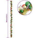 vidaXL Garland od božićnih kuglica Šareni 186 cm Polistiren | shoptok.hr