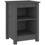  Noćni ormarići 2 kom sivi 40x35x55 cm od masivne borovine | Eponuda.ba