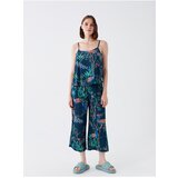 LC Waikiki Women's U-Neck Patterned Straps Capris Pajamas Set | shoptok.hr