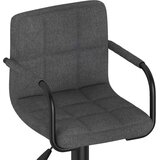 vidaXL Barski stolček temno sivo blago, (20968141) | Shoptok.si