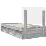  Okvir za krevet s uzglavljem Siva Sonoma 100 x 200 cm | shoptok.hr