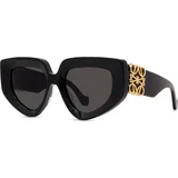Anagram Black Geometric Sunglasses - ONE SIZE (51)