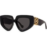 Loewe Anagram Black Geometric Sunglasses ONE SIZE (51) Črna/Siva Cene