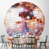  Okrugla fototapeta - Rose gold disco ball 140x140 | shoptok.hr