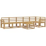  Set vanjskih sofa 7 kom. Bijela Čvrsto drvo akacije | shoptok.hr