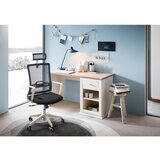 Hom`in pisalna miza leseni material siva, bela | Shoptok.si