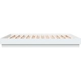 vidaXL Posteljni okvir z LED diodami bel 180x200 cm | Shoptok.si