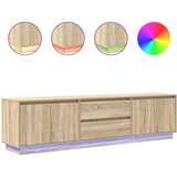 vidaXL TV ormarić s LED svjetlima boja hrasta sonome 193,5x41x50 cm | shoptok.hr