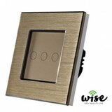 Wise Wifi pametni prekidač, aluminijumski panel krem - 3 tastera WP0052 Cene