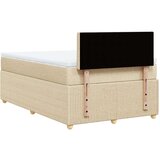 vidaXL Krevet box spring s madracem krem 120 x 190 cm od tkanine | shoptok.hr