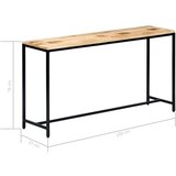vidaXL Konzolna mizica 140x35x76 cm trden robusten mangov les | Shoptok.si