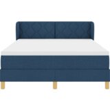 Box Opravljeno posteljno dno z vzmetnico - Modra, 160x200 cm, Tkanina, (22051169) | Shoptok.si