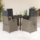  5-dijelni vrtni blagovaonski set sivi od poliratana Siva Dužina stola 80 cm | shoptok.hr