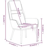  Stolica za opuštanje od tkanine boja senfa | shoptok.hr