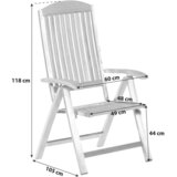 Gardenson Vrtni Stol Keros, Jeklo, Masiven Les | Shoptok.si