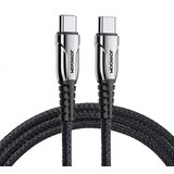 Joyroom podatkovni kabel S-1230K1 Quick Charge 60W Type C na Type C - črn pleten Cene