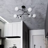  Luster na štapu PREGOS 6xE14/10W/230V crna/bela | Eponuda.com