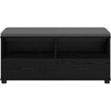  Klupa za hodnik s jastukom Crni hrast 100 x 38 x 46 cm | shoptok.hr