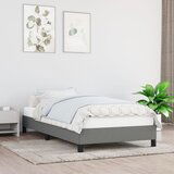 Maison Chic Posteljni okvir - Enojna postelja - Postelja za odrasle brez vzmetnice temno siv 90x190 cm blago-J7909, (21762319) | Shoptok.si