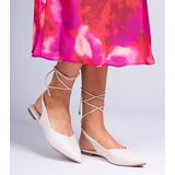 Gemre Beige flat eco-leather pumps Terry | shoptok.hr