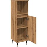vidaXL Kopalniška omarica artisan hrast 30x30x100 cm inženirski les | Shoptok.si