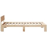  Krevetna konstrukcija Prirodna 90 x 200 cm Čvrsto borovo drvo | shoptok.hr