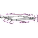 vidaXL Ograda za pse s 32 panela crna 100 x 50 cm čelik obložen prahom | shoptok.hr