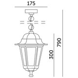  Spoljašnji luster na lancu 1xE27/60W/230V IP44 bela | Eponuda.com