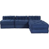  Modularni Poufovi 4 kom Indigo Tkanina | shoptok.hr