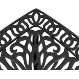  Vrtni stol crni 53 x 53 x 53 cm od lijevanog aluminija | shoptok.hr