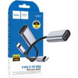 hoco. Adapter USB type C na VGA - UA21, Sivi | Eponuda.ba