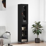 vidaXL Visoka komoda crna 34 5 x 34 x 180 cm od konstruiranog drva Cijene