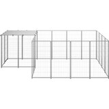  Kavez za pse srebrni 6,05 m² čelični | shoptok.hr
