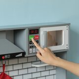 GINGER Home dječja drvena kuhinja sa zvukom, svjetlom, bijela W10C493J | shoptok.hr