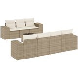 Maison Chic Seti vrtnega pohištva - Vrtna garnitura - Vrtni pohištvo set 8-delna z blazinami bež poli ratan, (21798939) | Shoptok.si