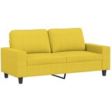 Maison Chic Dvosed kavč - Sofa - Kanape svetlo rumen 140 cm blago, (21727374) | Shoptok.si