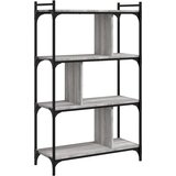  Regal za knjige 4 razine siva boja hrasta 76x32x123 cm drveni | Eponuda.ba