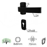 Dabel kvaka roz za alu v tara r9005txt 29/68/15/136/8 mm | ePonuda.com